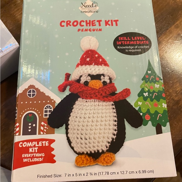 NEW Christmas Crochet Bundle of small reindeer penguin and gingerbread man kits - Picture 5 of 8